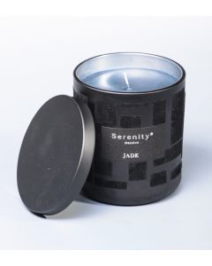 WD-22/ 3 Свеча аром. "Jade Black" во флок. Стекле