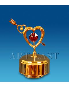 AR-4204/ 3 Фигурка музыкальная "Сердечко со стрелой" с цв.кр. (Юнион)